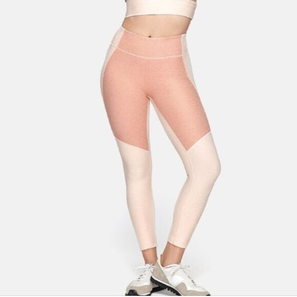 Madewell Pants - Madewell x Outdoor Voices Peachy Pink Warm-up leggings size M